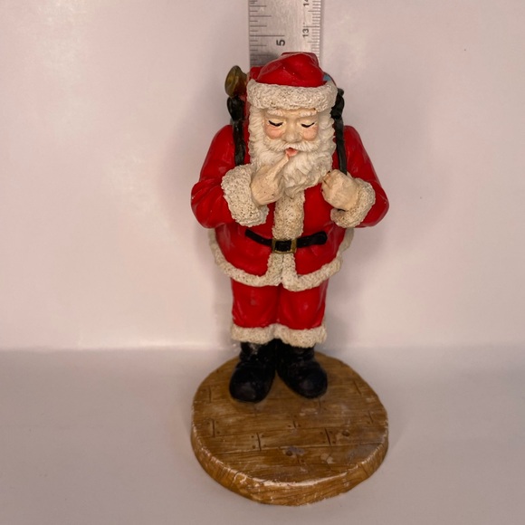 Santa carrying toy bag Christmas figurine - Picture 2 of 6
